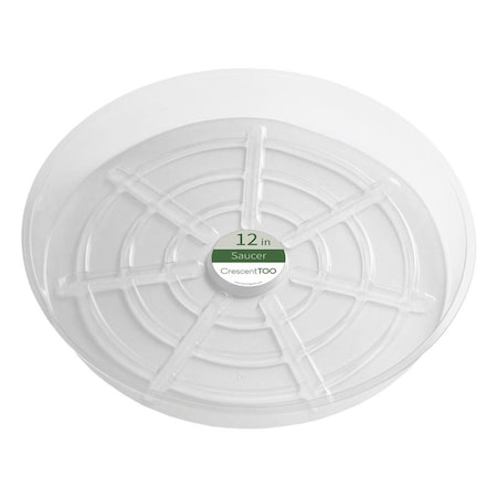 Crescent Garden Crescent Garden 2 in. H X 12 in. D Plastic Plant Saucer Clear BV120S00C